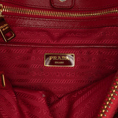 Large Saffiano Vernice Galleria Satchel