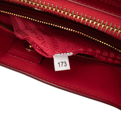 Large Saffiano Vernice Galleria Satchel