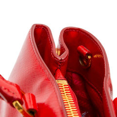 Large Saffiano Vernice Galleria Satchel