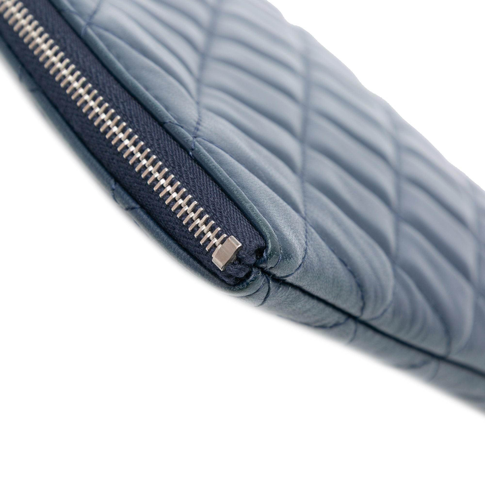 Large Quilted Lambskin O Case Clutch