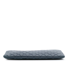 Large Quilted Lambskin O Case Clutch