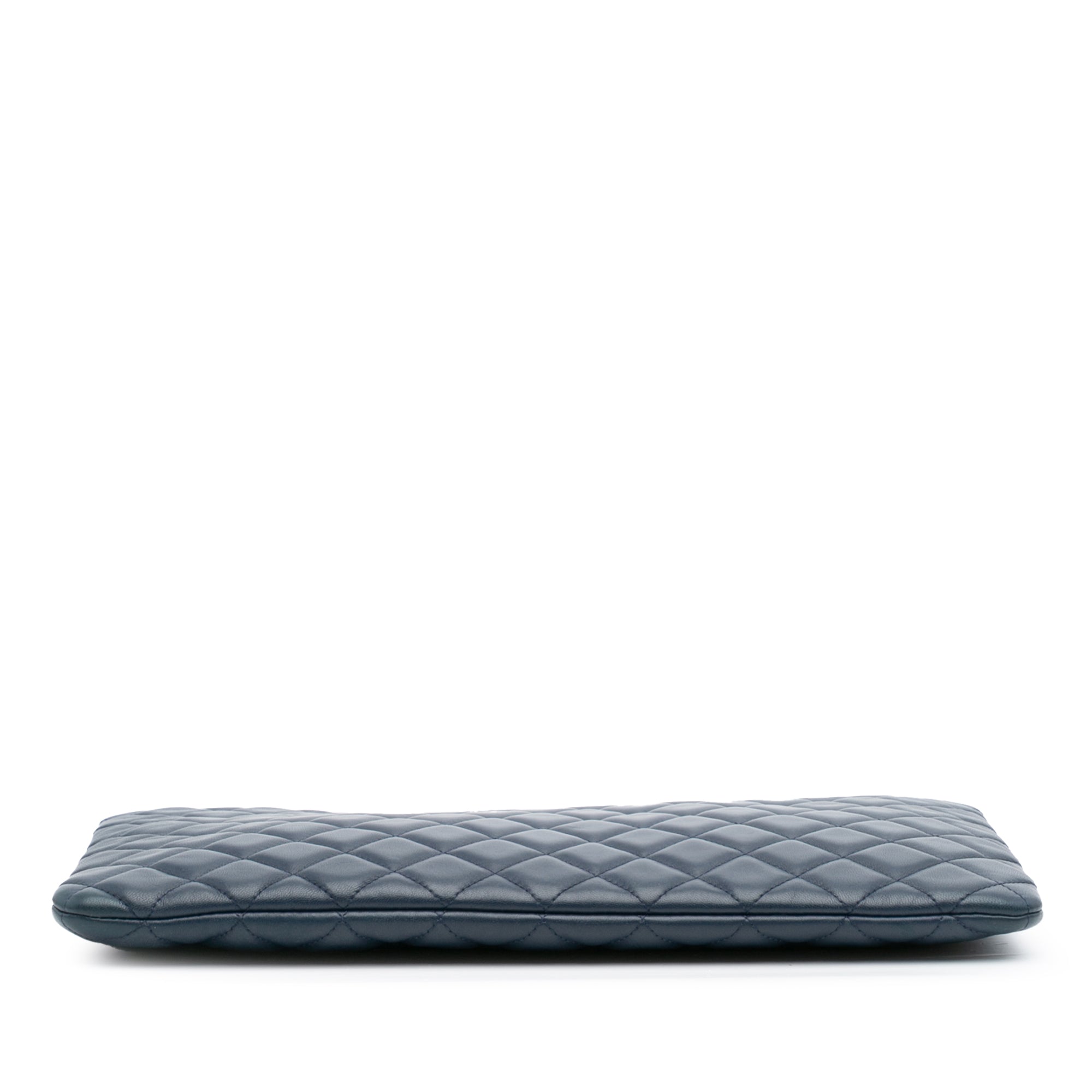 Large Quilted Lambskin O Case Clutch