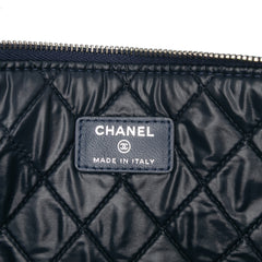 Large Quilted Lambskin O Case Clutch