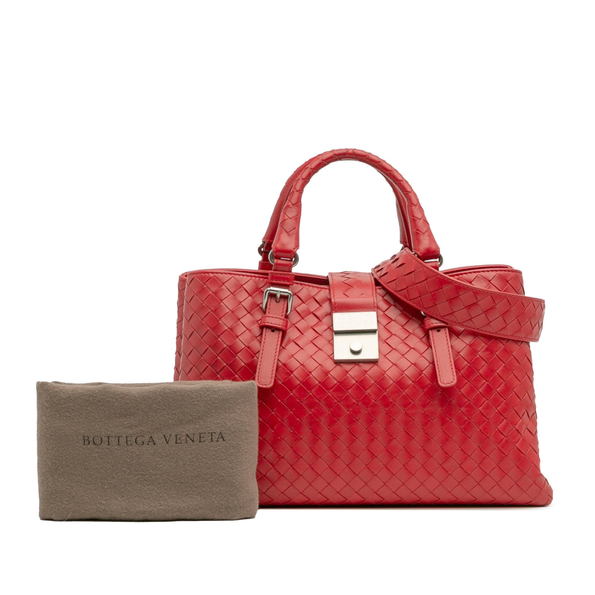 Small Nappa Intrecciato Roma Satchel