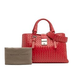 Small Nappa Intrecciato Roma Satchel