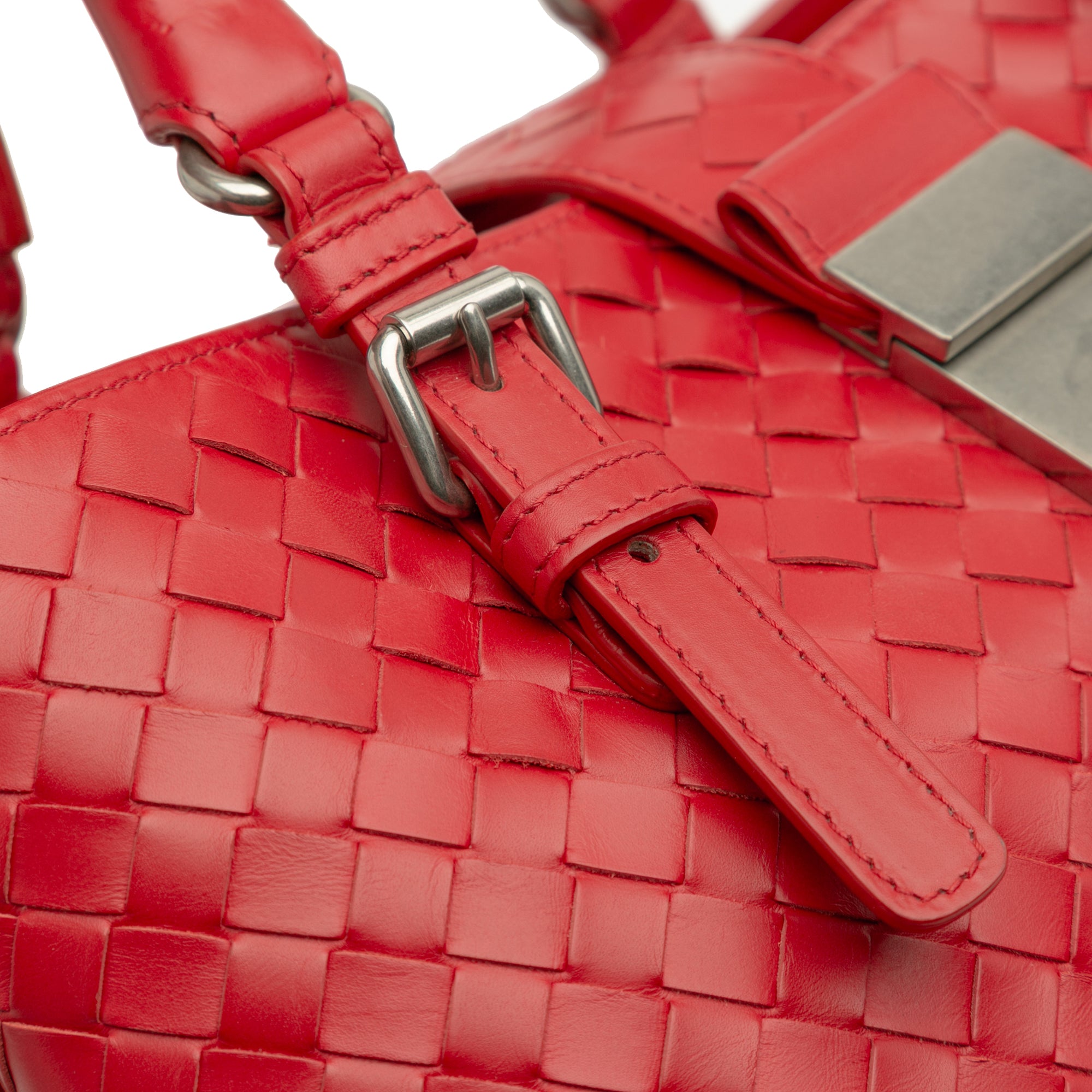 Small Nappa Intrecciato Roma Satchel