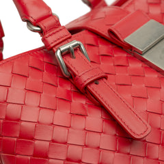 Small Nappa Intrecciato Roma Satchel