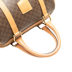 Macadam Coated Canvas Boston Bag