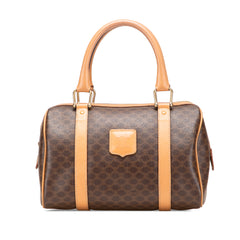 Macadam Coated Canvas Boston Bag