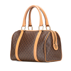 Macadam Coated Canvas Boston Bag