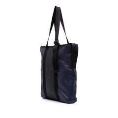 Bicolor Leather Intrecciato Tote