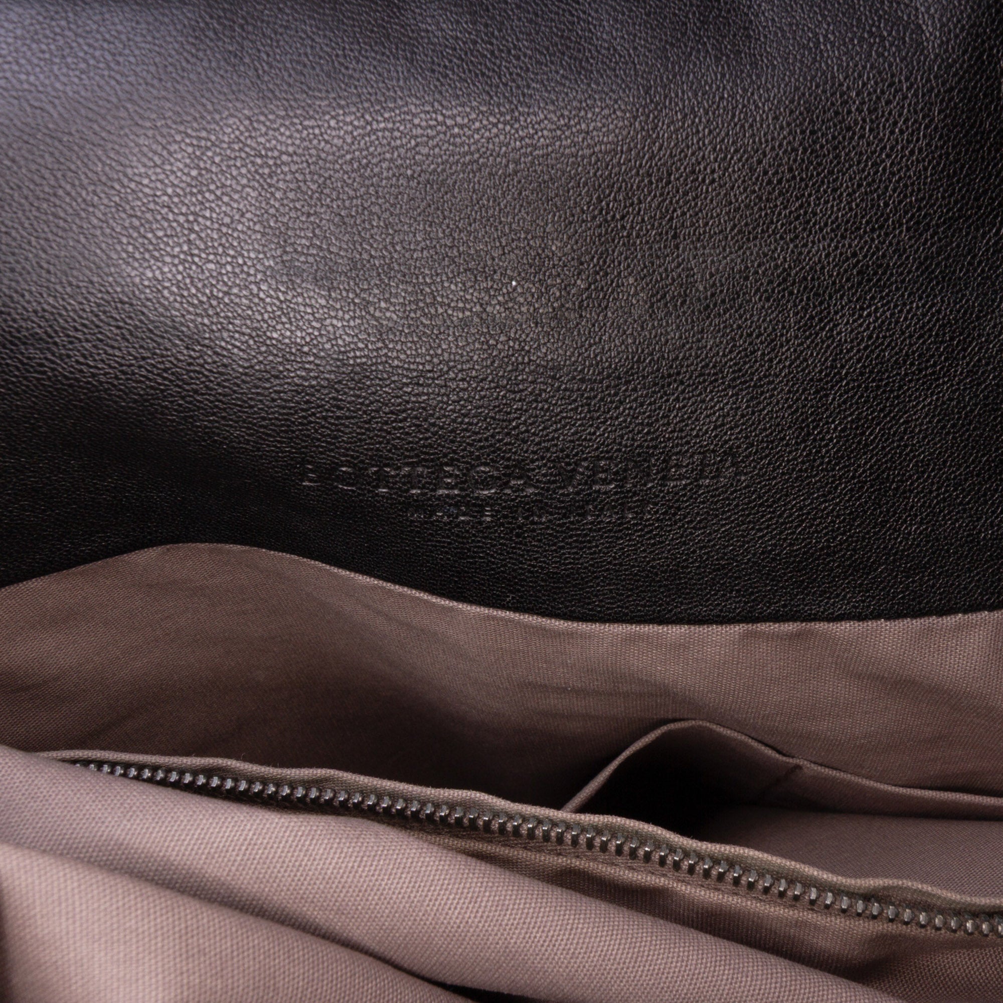 Bicolor Leather Intrecciato Tote