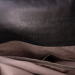 Bicolor Leather Intrecciato Tote