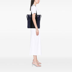 Bicolor Leather Intrecciato Tote