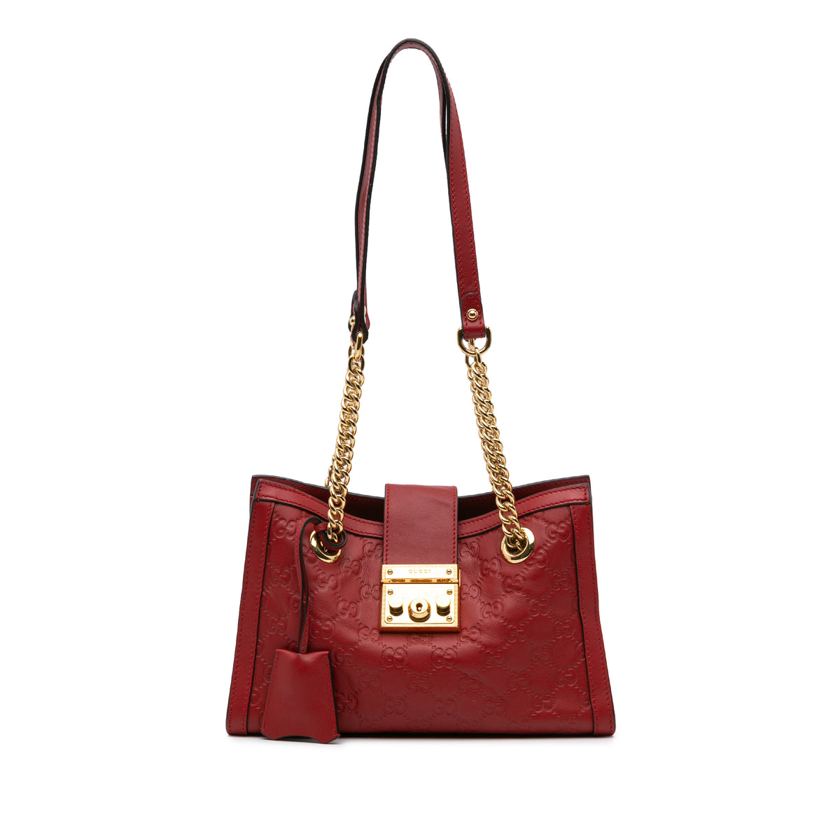 Small Guccissima Padlock Tote