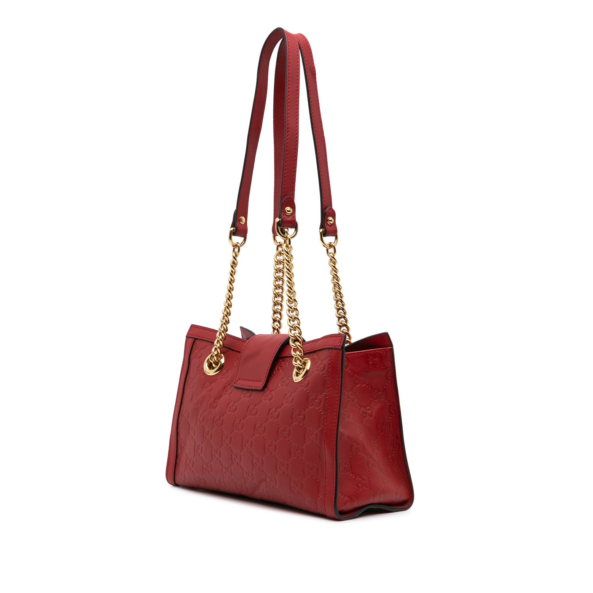Small Guccissima Padlock Tote