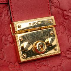 Small Guccissima Padlock Tote