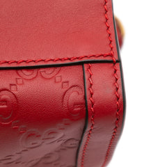 Small Guccissima Padlock Tote
