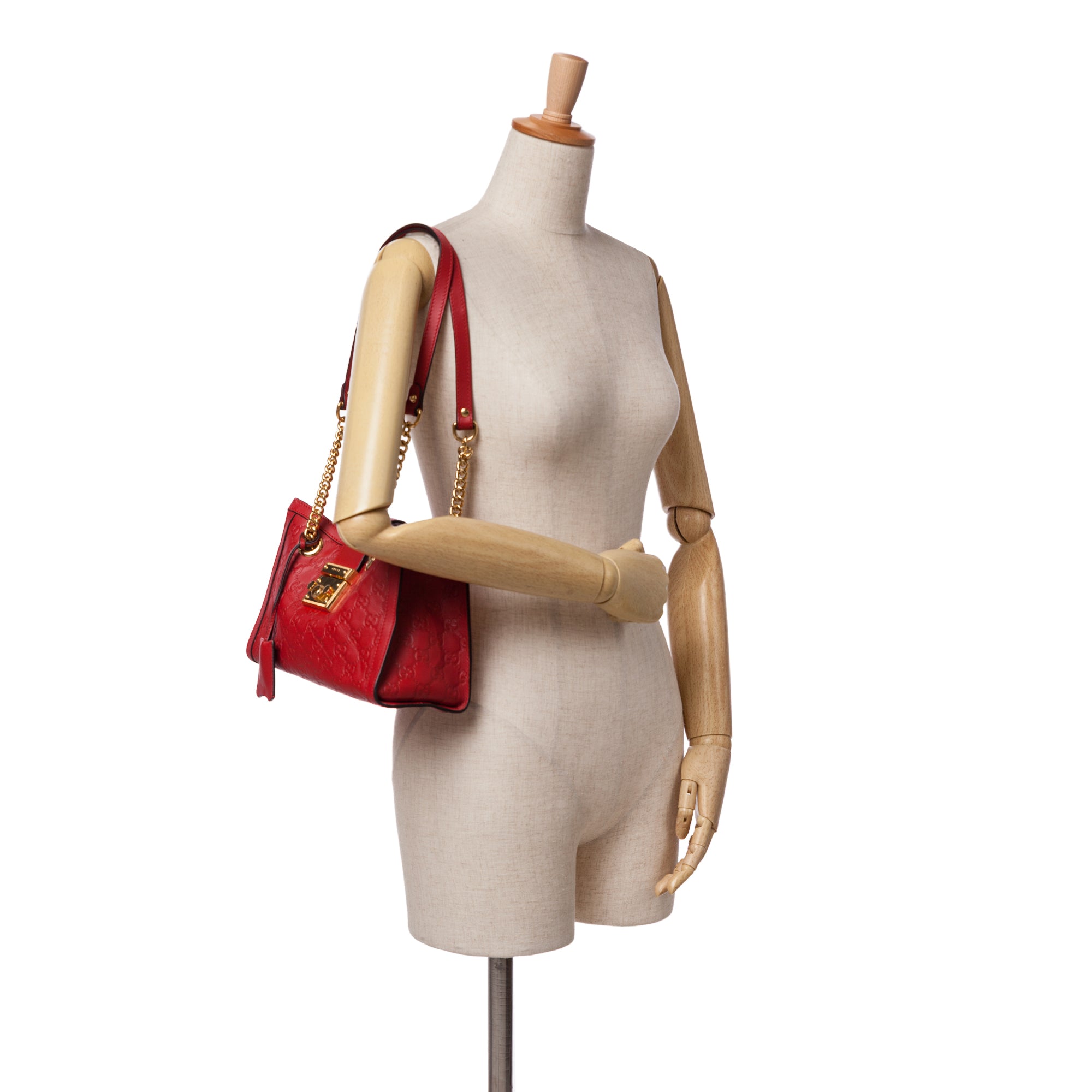 Small Guccissima Padlock Tote