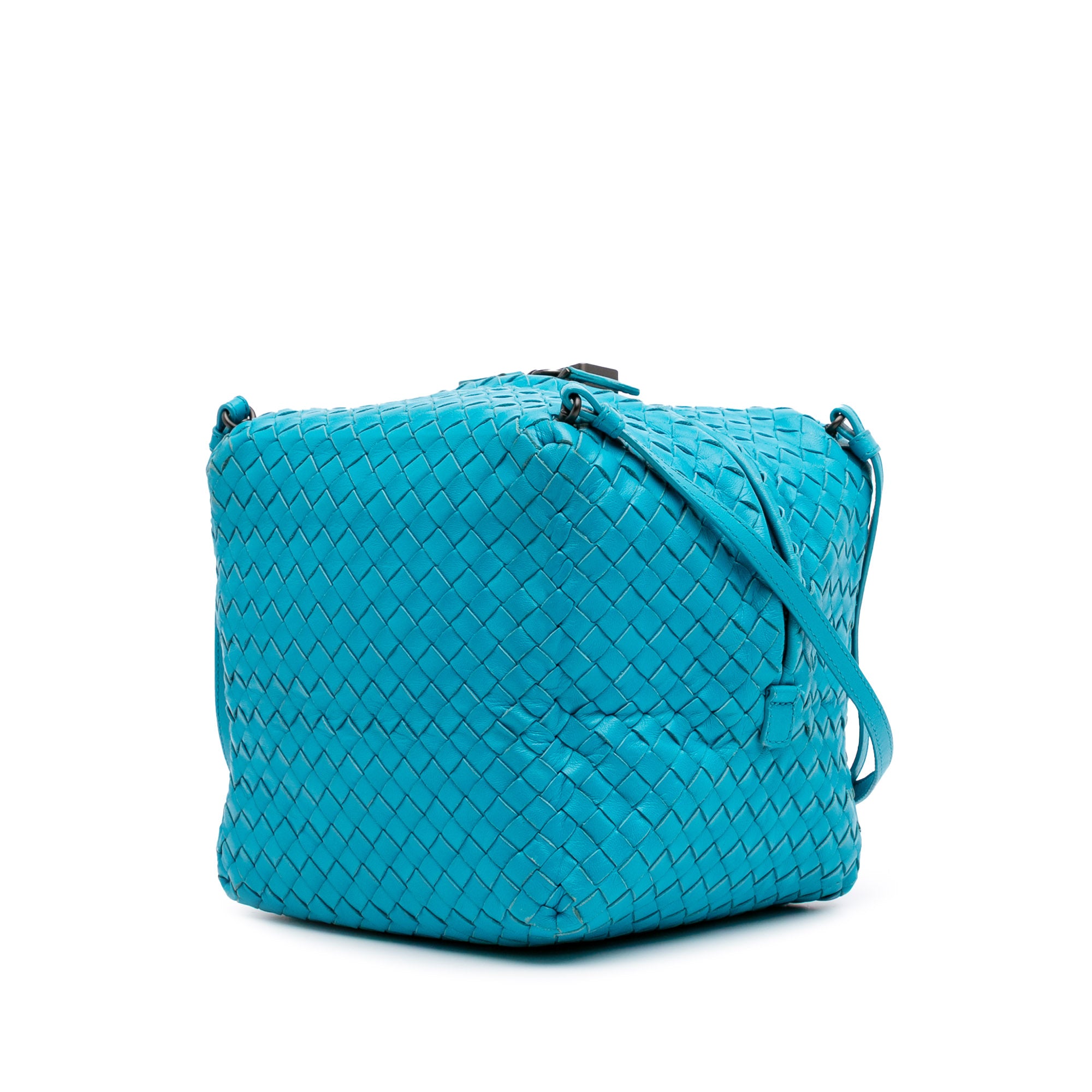 Nappa Intrecciato Cube Crossbody