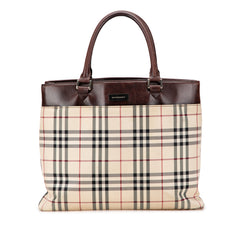 House Check Canvas Tote