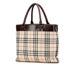 House Check Canvas Tote