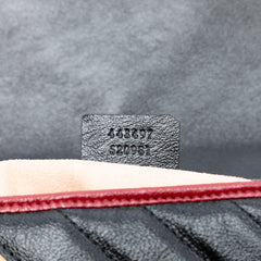 Medium GG Marmont Bicolor Matelasse Diagonal Leather Torchon Shoulder Bag