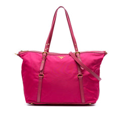 Saffiano Trimmed Tessuto Satchel