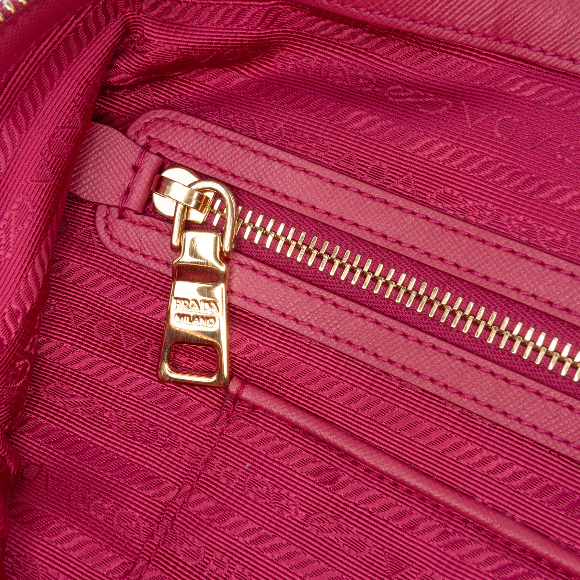 Saffiano Trimmed Tessuto Satchel