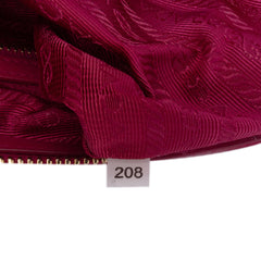 Saffiano Trimmed Tessuto Satchel
