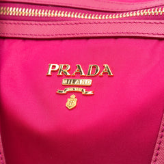 Saffiano Trimmed Tessuto Satchel