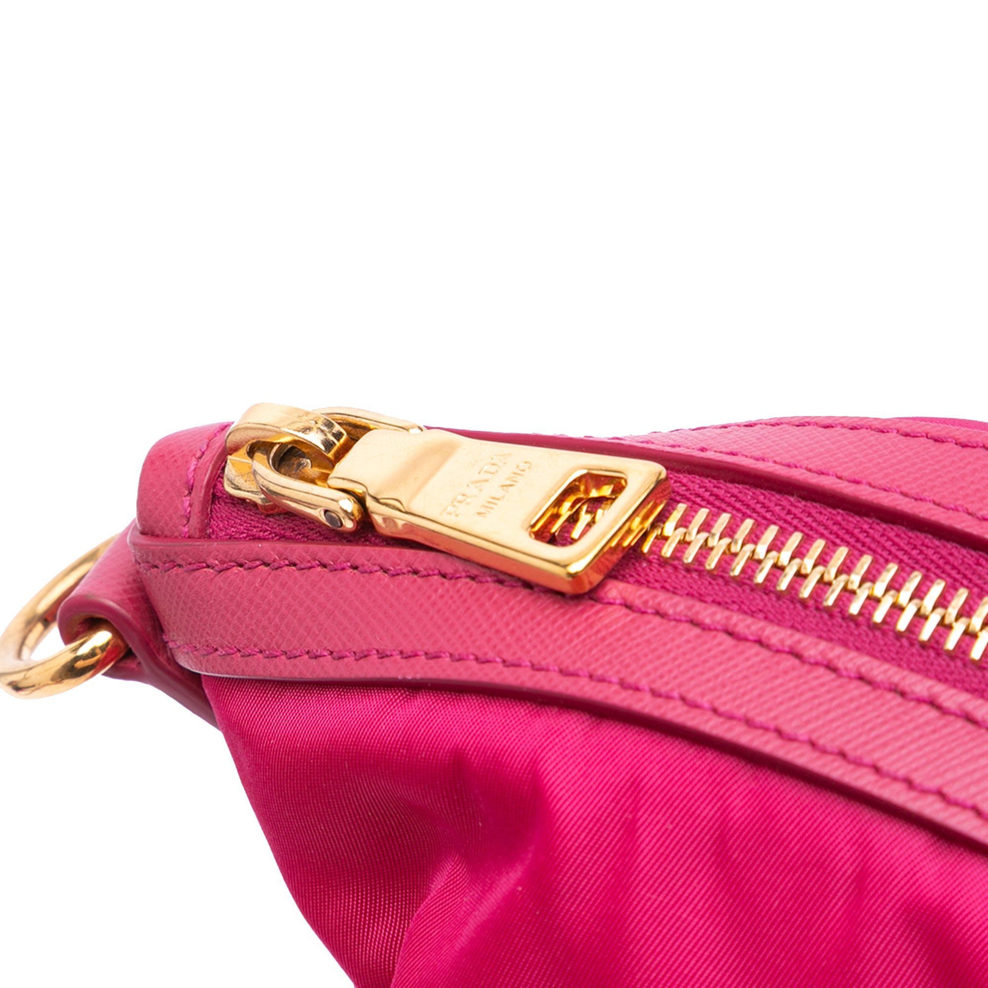 Saffiano Trimmed Tessuto Satchel