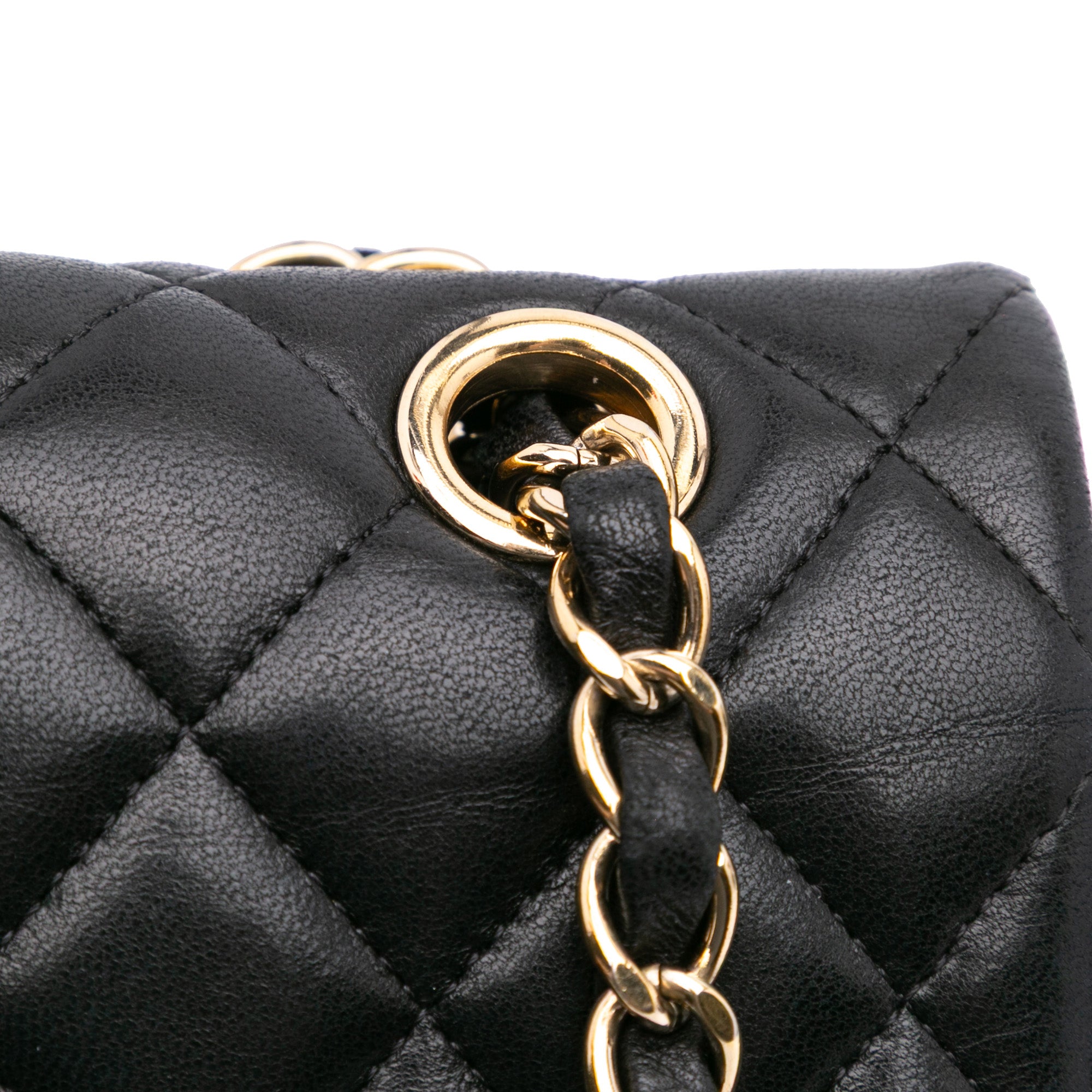 Medium Classic Lambskin Valentines Heart Charms Single Flap