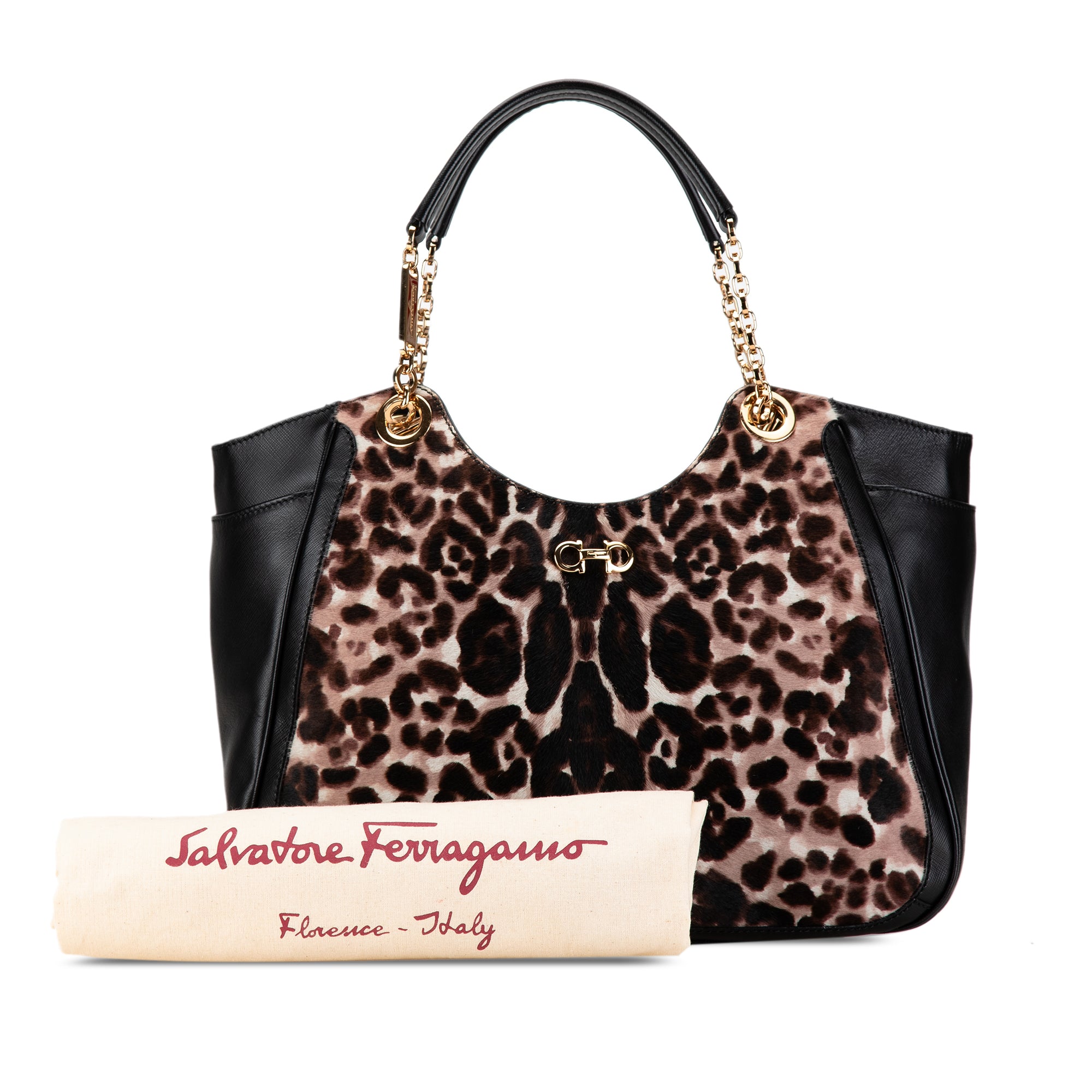 Pony Hair Leopard Print Betulla Tote