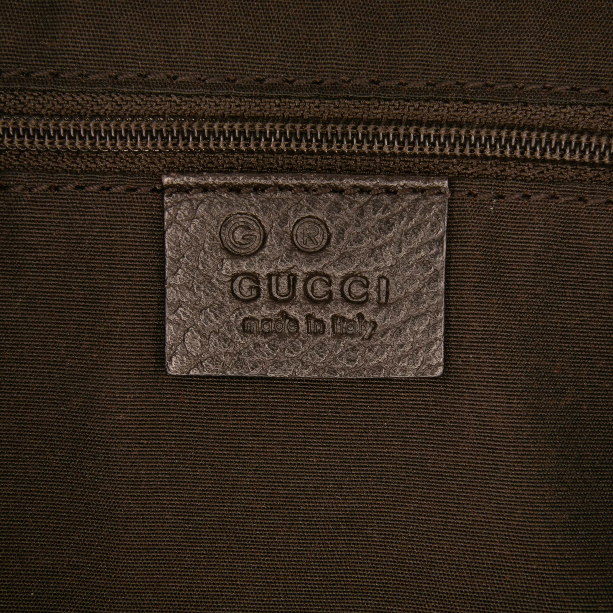 Large GG Crystal Half Moon Crossbody