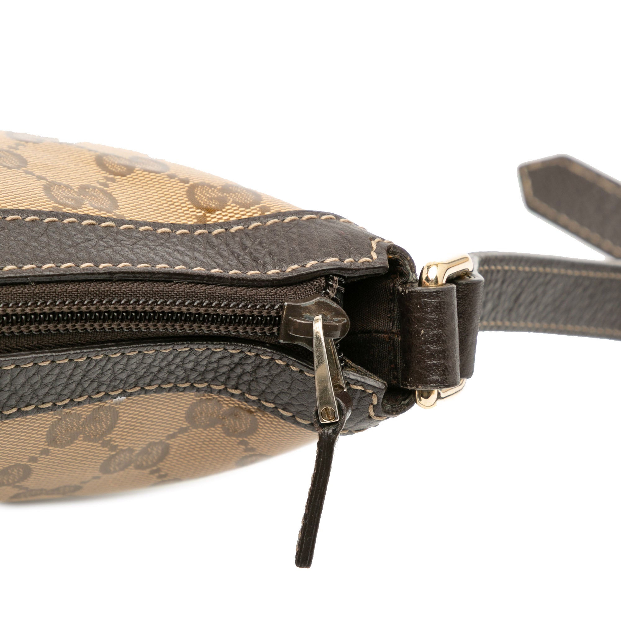 Large GG Crystal Half Moon Crossbody