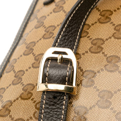 Large GG Crystal Half Moon Crossbody