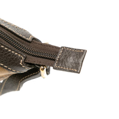 Large GG Crystal Half Moon Crossbody