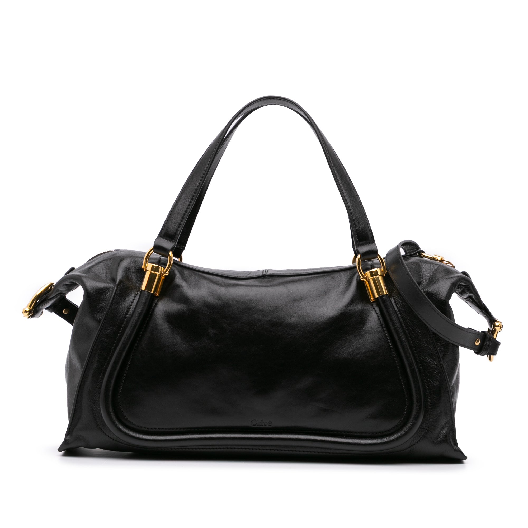 Shiny Calfskin Paraty 24 Satchel