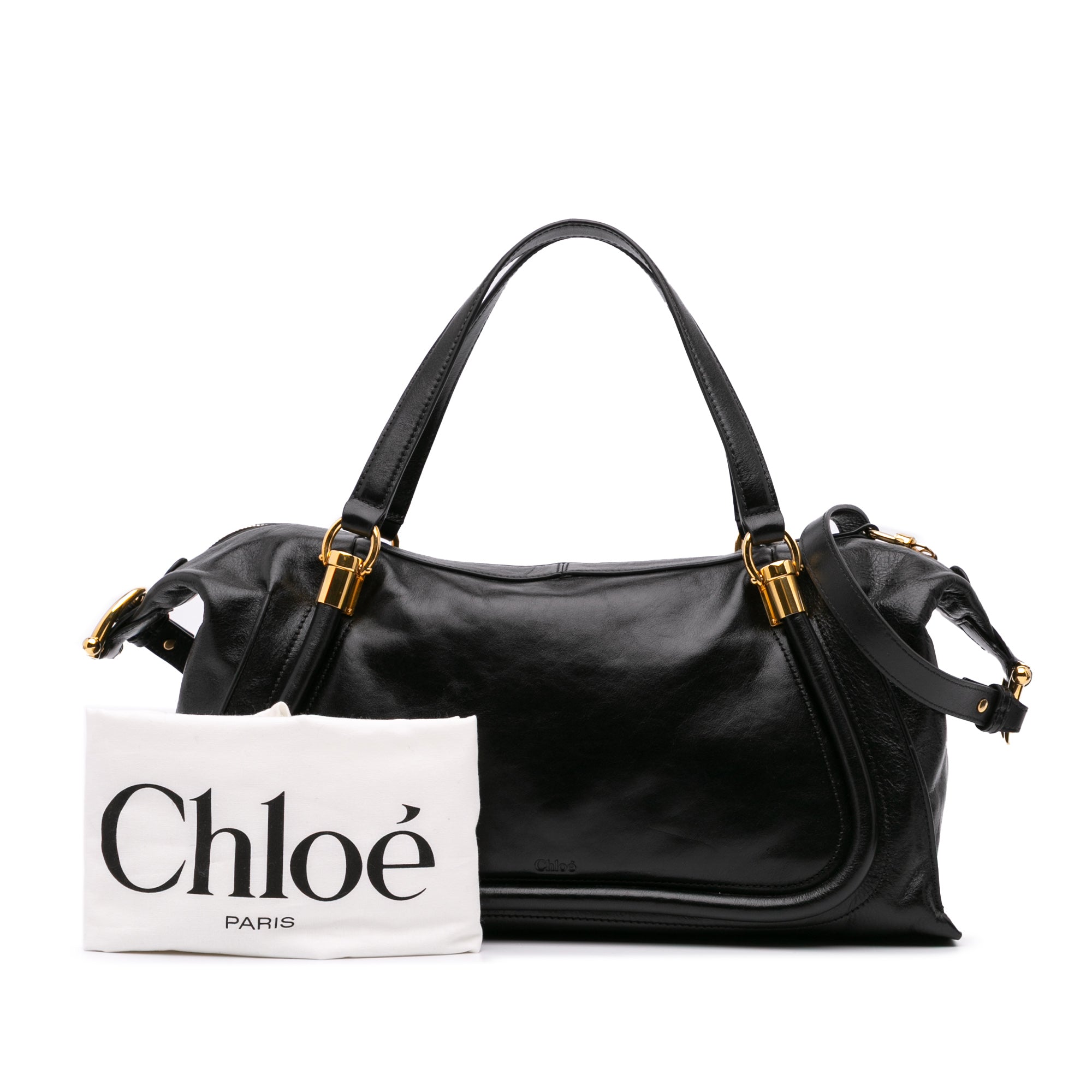 Shiny Calfskin Paraty 24 Satchel
