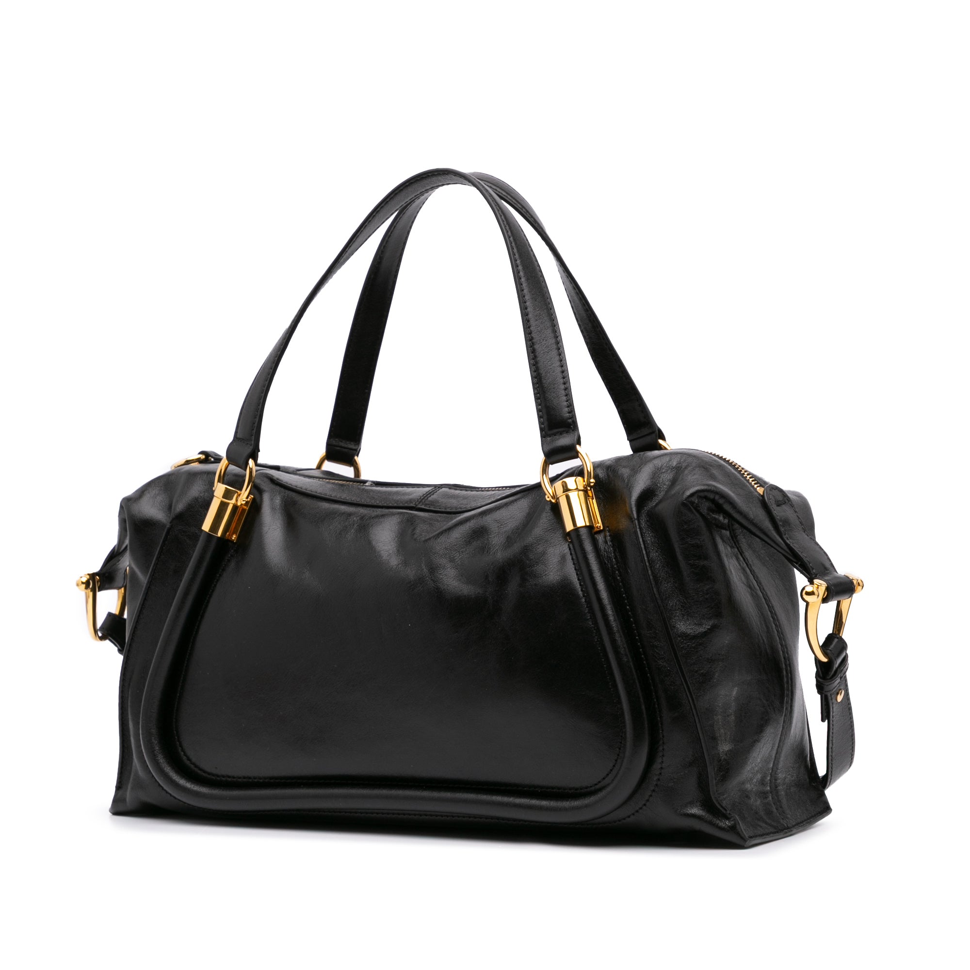 Shiny Calfskin Paraty 24 Satchel