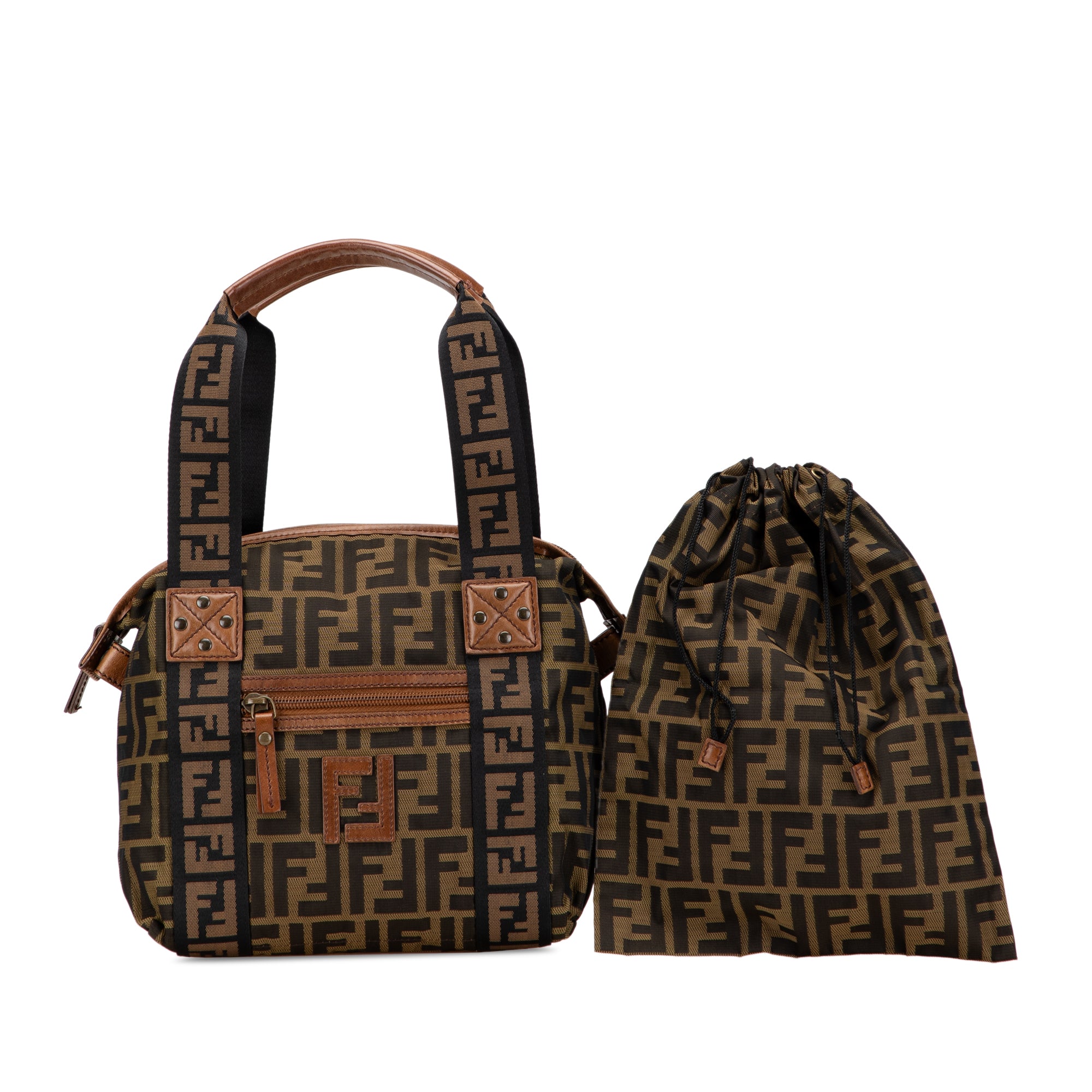 Zucca Canvas FF Handbag