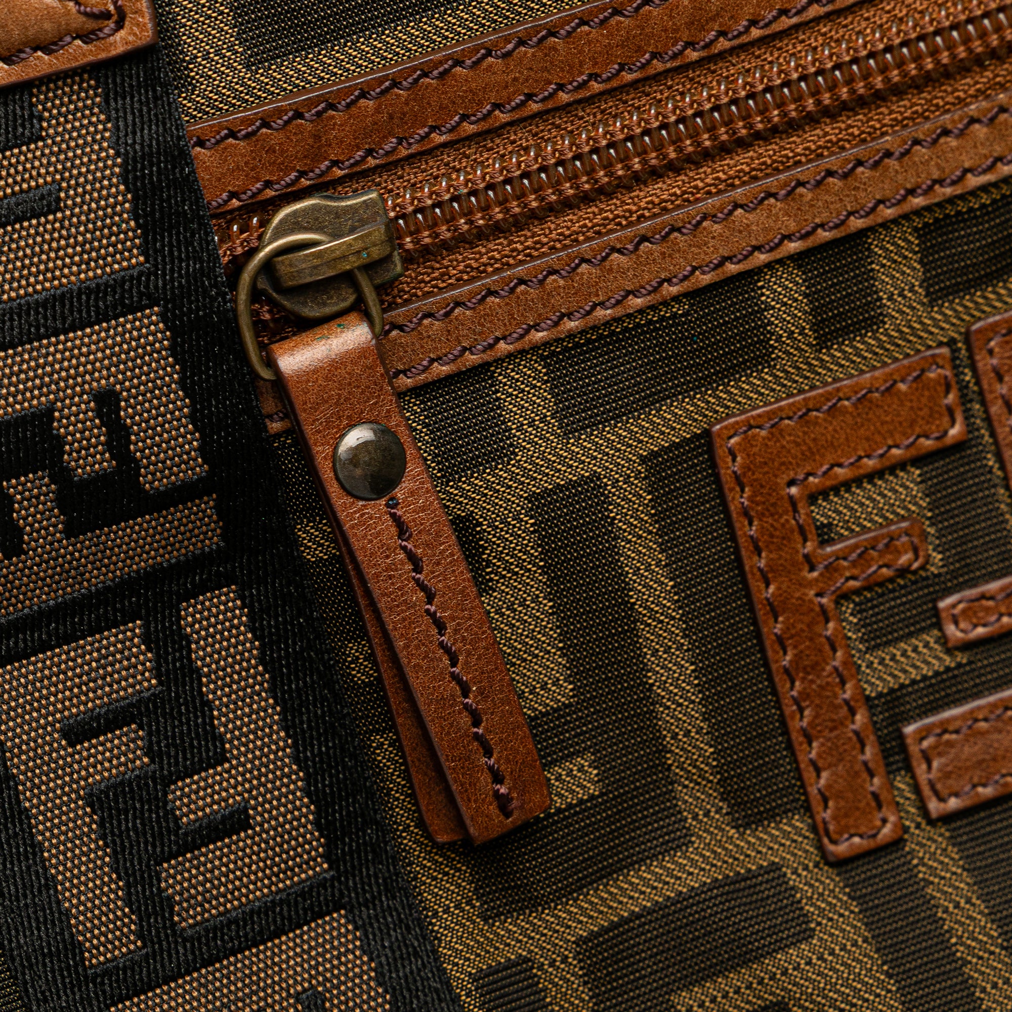 Zucca Canvas FF Handbag