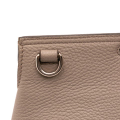 Large Leather Bamboo Daily Satchel