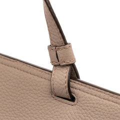 Large Leather Bamboo Daily Satchel