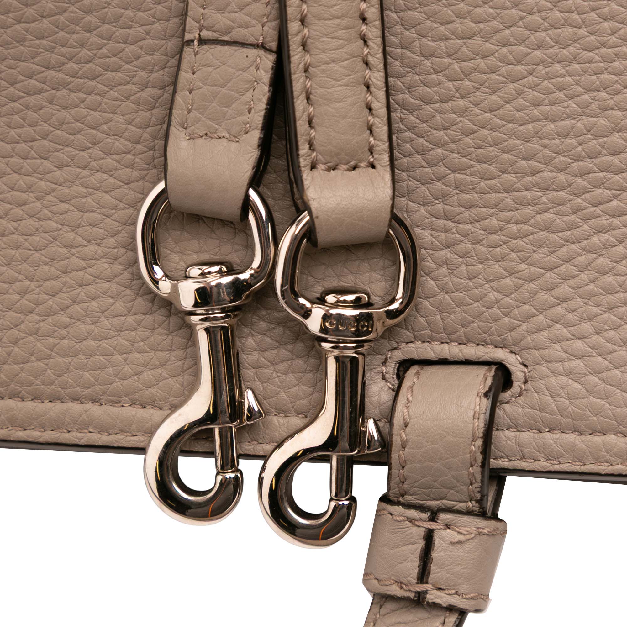 Large Leather Bamboo Daily Satchel