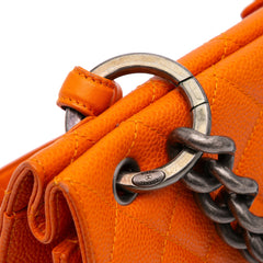 Quilted Caviar Retro Class Flap