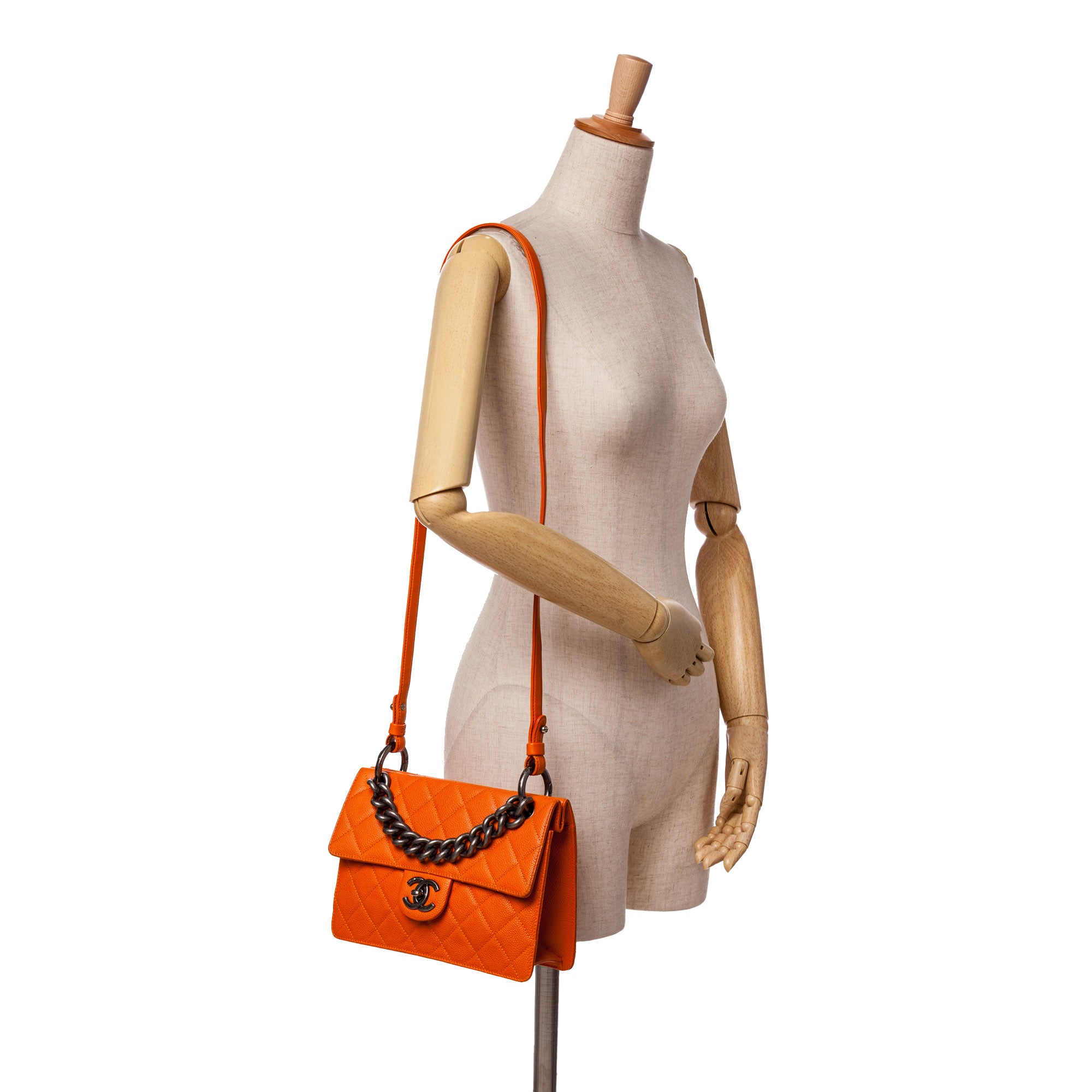 Quilted Caviar Retro Class Flap