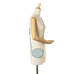 Small Calfskin Cuir Triomphe Oval Crossbody