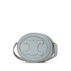 Small Calfskin Cuir Triomphe Oval Crossbody